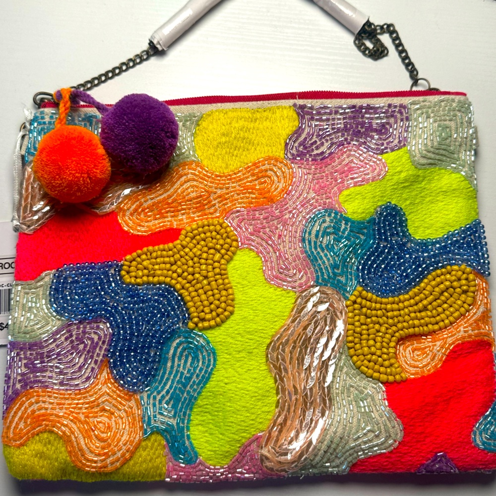 Embroidered Clutch